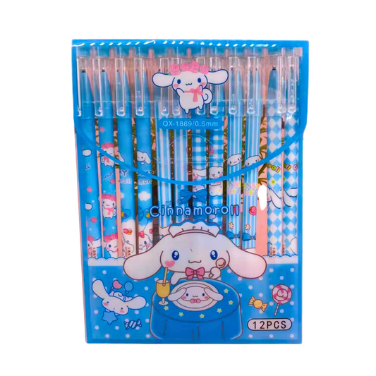 Set 12 Lápices Gel Borrable Cinnamoroll